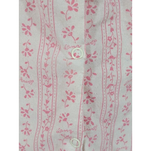 VTG Lanz of Salzburg Girl's Floral Romper Pajama Cottagecore Ruffle Butt Sz 24M - Picture 5 of 9